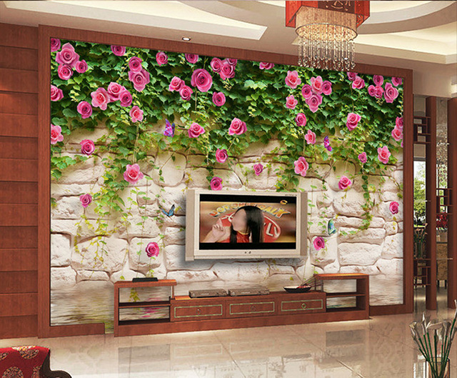 Gạch ốp tường 3D phòng khách