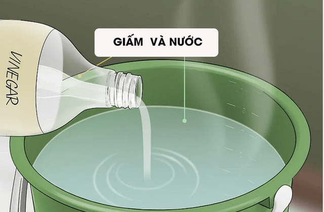 Cách tẩy vết rỉ sét trên nền gạch bằng giấm