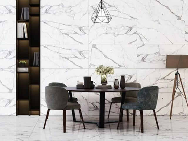 cách phối màu gạch ốp tường